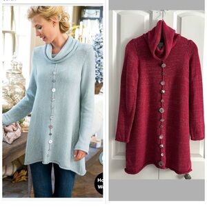 Never Worn Soft Surroundings Nordic Nights Tunic Sweater